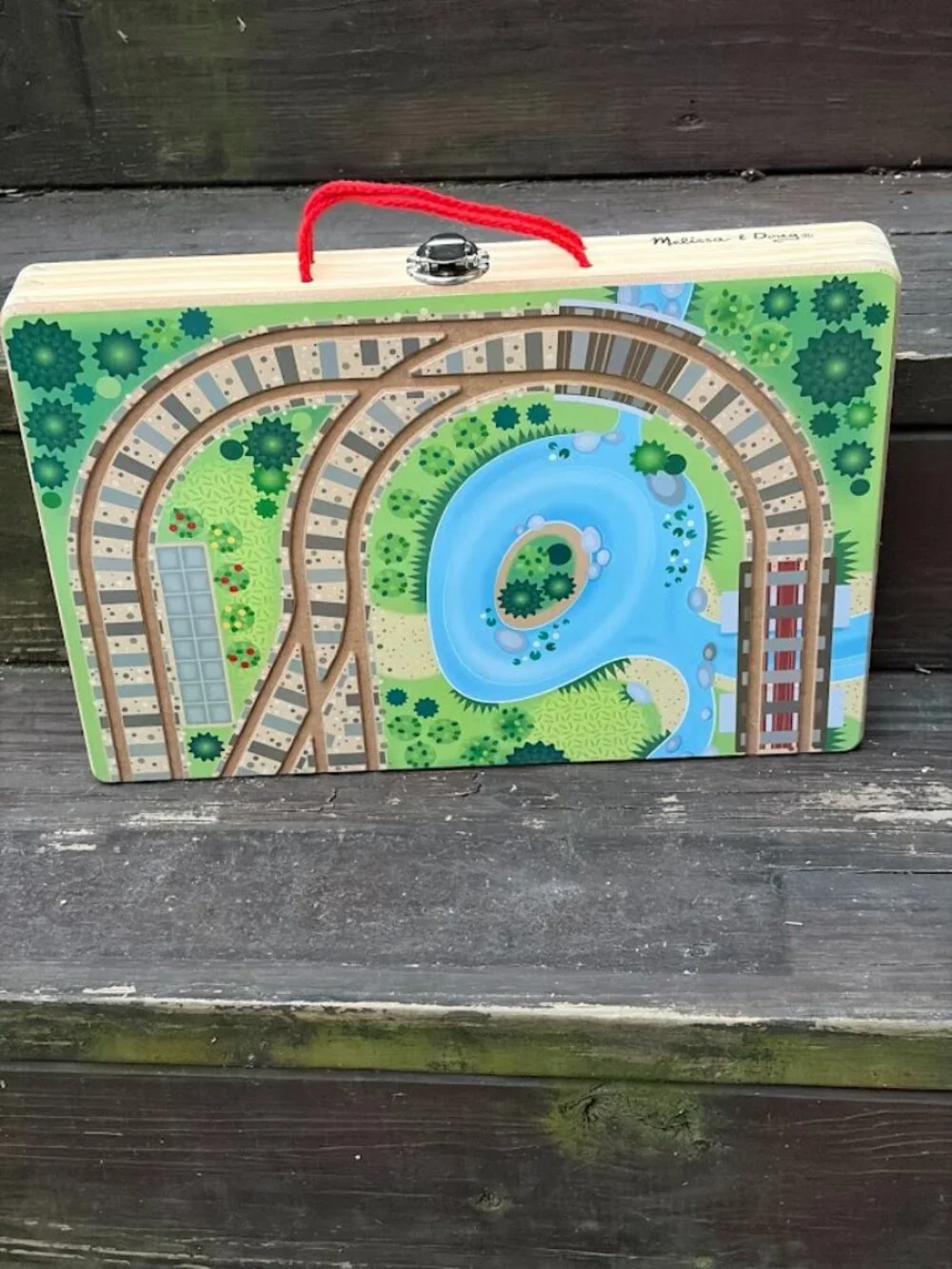 Take-Along Railroad Train Set - Melissa and Doug